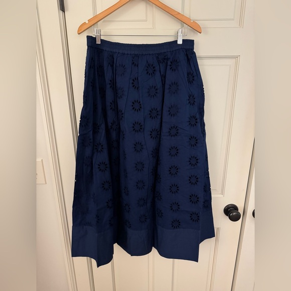 Jcrew Factory Eyelet midi skirt- NWT - Picture 8 of 8